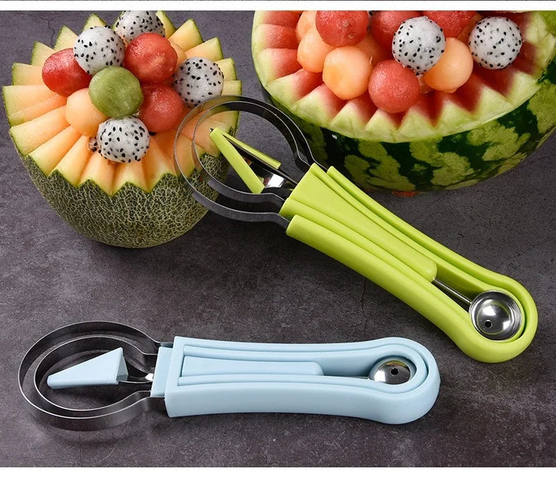 Melon Scoops Fruit Cutting Tool Watermelon Knife Slices Different Innovative Kitchen Utensils Accessorie Useful Things for Home