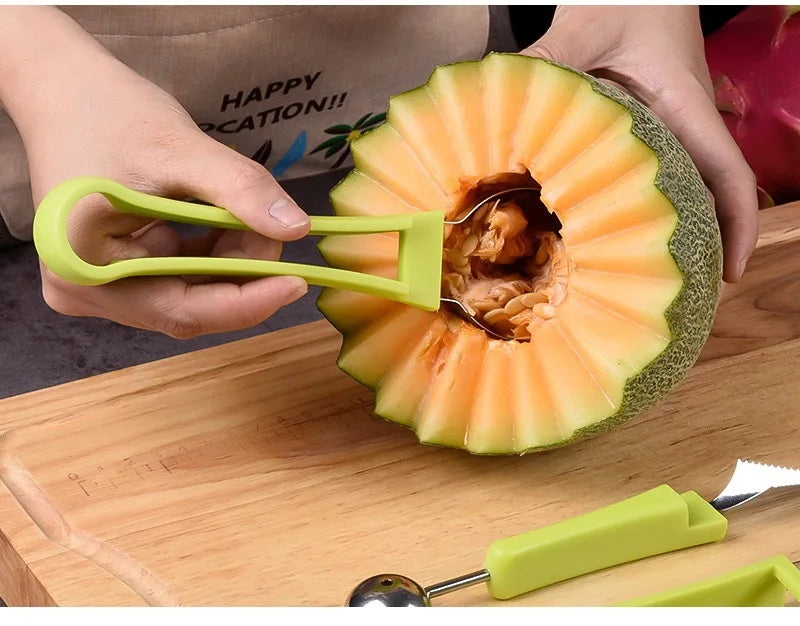 Melon Scoops Fruit Cutting Tool Watermelon Knife Slices Different Innovative Kitchen Utensils Accessorie Useful Things for Home