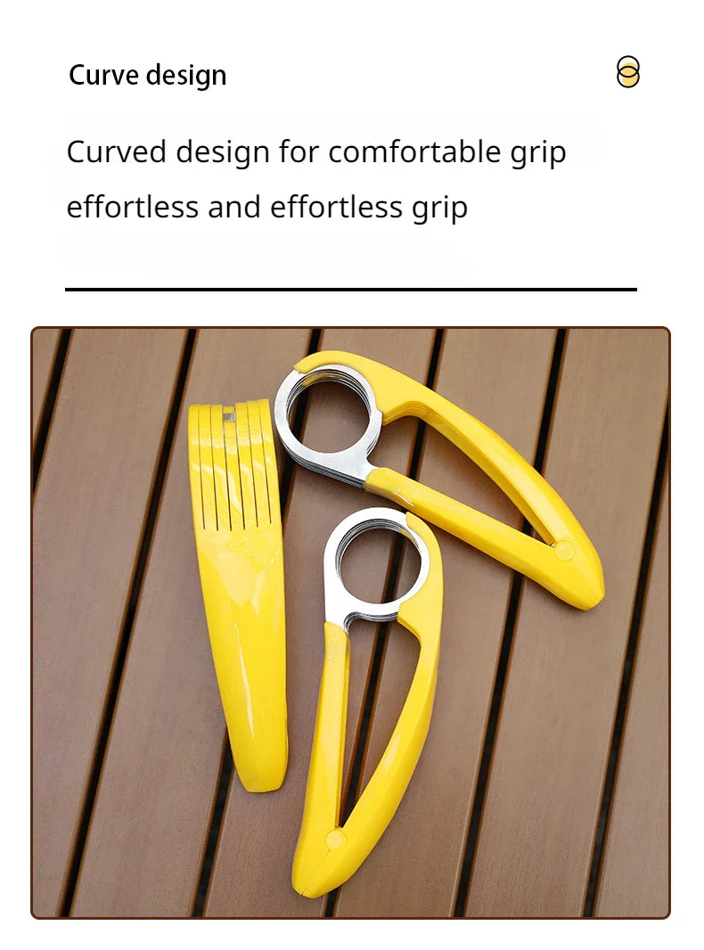 Stainless Steel Banana Slicer Banana Fruit Slicer Ham Sausage Cutting Fruit Knife Banana Cutting Tool